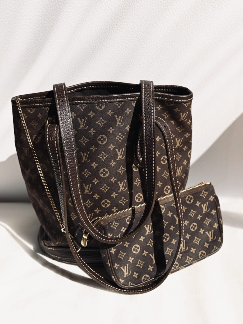 Louis Vuitton Brown Canvas Bucket Bag